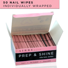 AIRRE NAILS used during salon manicure demonstrating clean prep and adhesion improvement