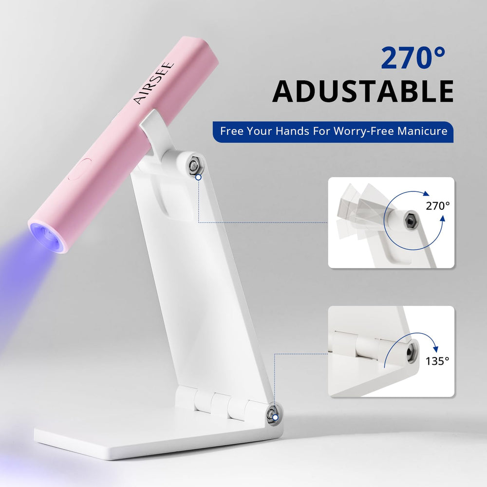 AIRSEE curing a fingertip demonstrating fast targeted curing benefit
