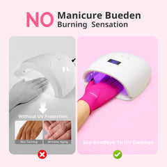 AIRSEE finger detail showing extended sleeve and customizable fit benefit
