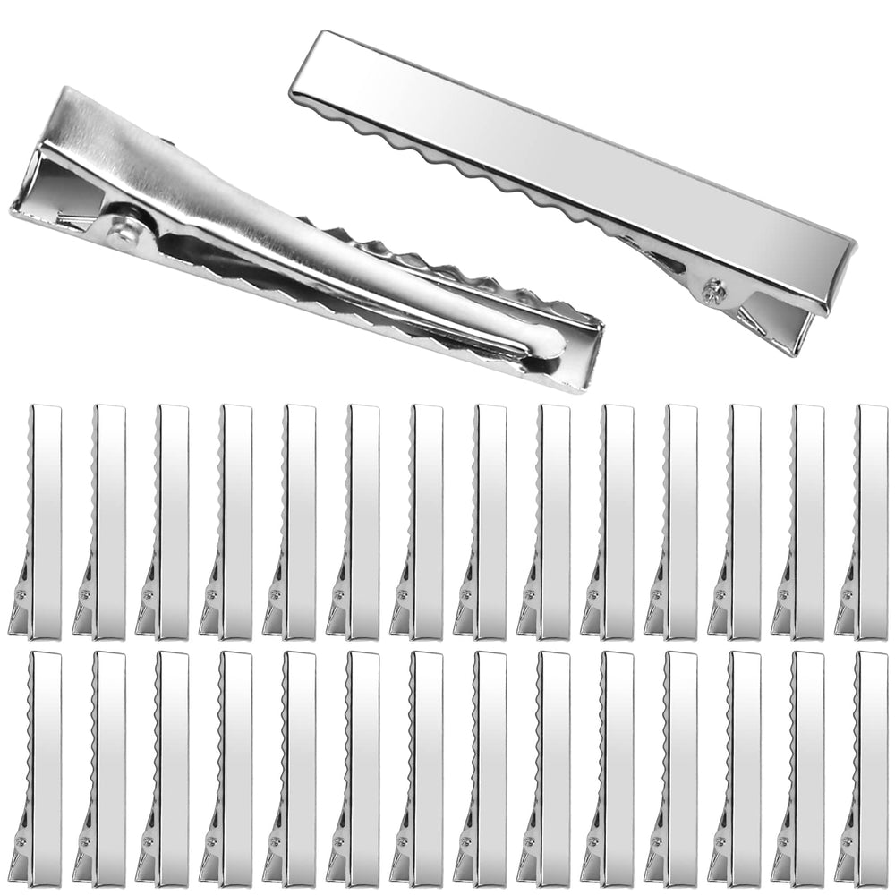 Aisuly front packaging of 210 silver alligator hair clips showing quantity benefit