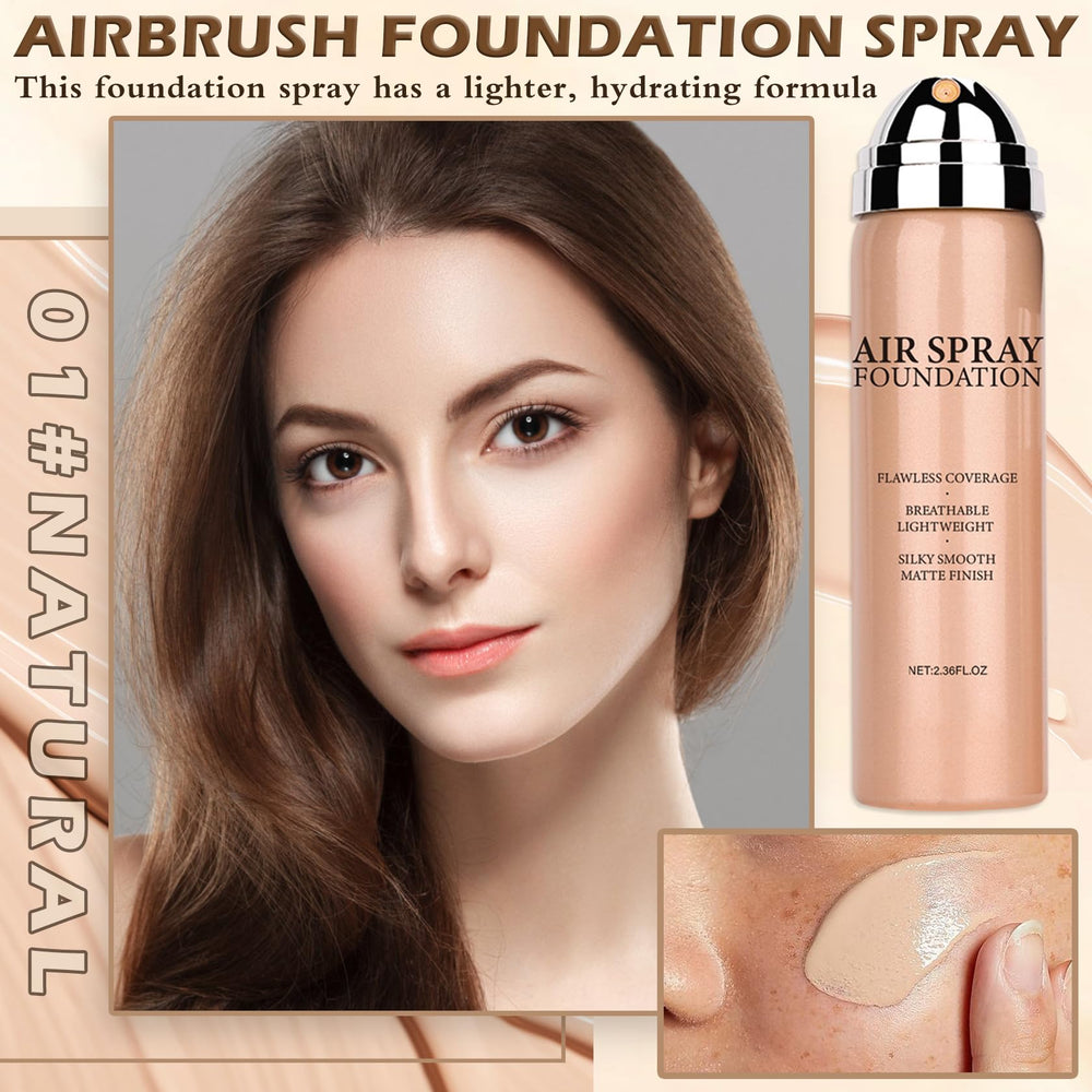 AIUEO fine mist close-up revealing airy spray particles, ensures even coverage