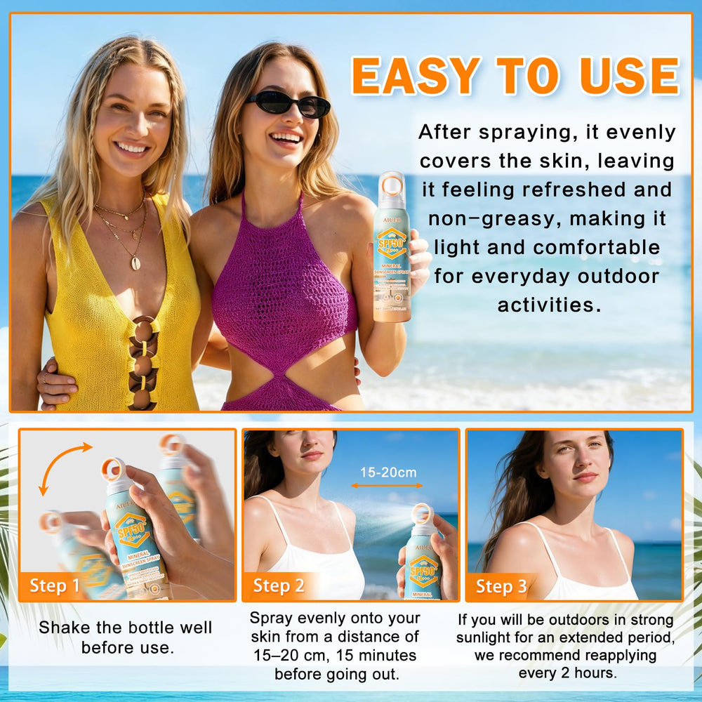 AIUEO 200ml bottle next to sunglasses for size and portability