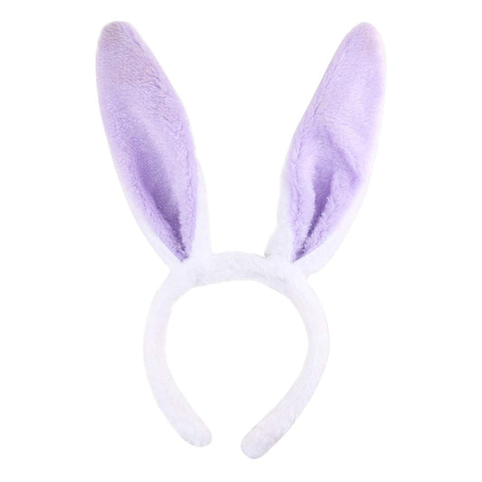 AIUPUOC purple bunny headband front view shows playful design and visual impact
