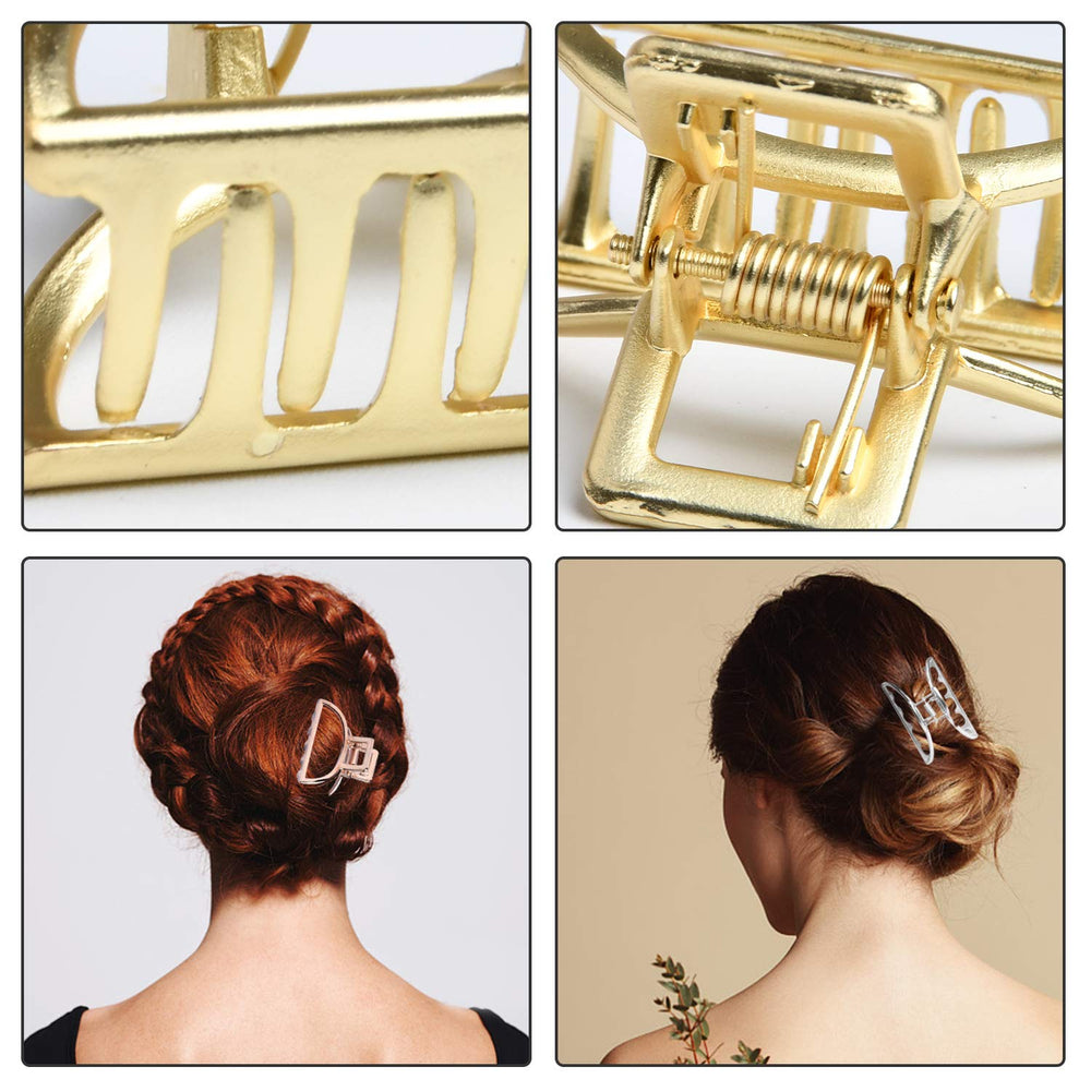 Akamino row of mixed-color clips laid out to show variety and styling options