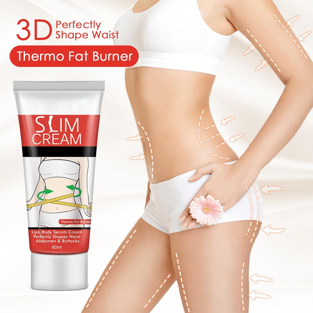 akareni applying cream to belly demonstrating warming massage benefit