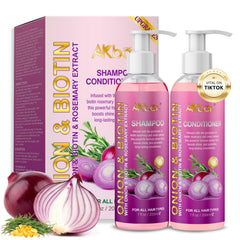 AKBAN front packaging showing both shampoo and conditioner for strengthening