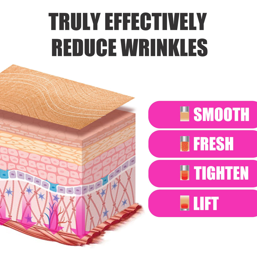 Akissos patch applied on forehead demonstrating instant lifting effect