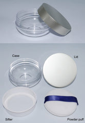 AKOAK clear base revealing powder level and easy refill visibility benefit