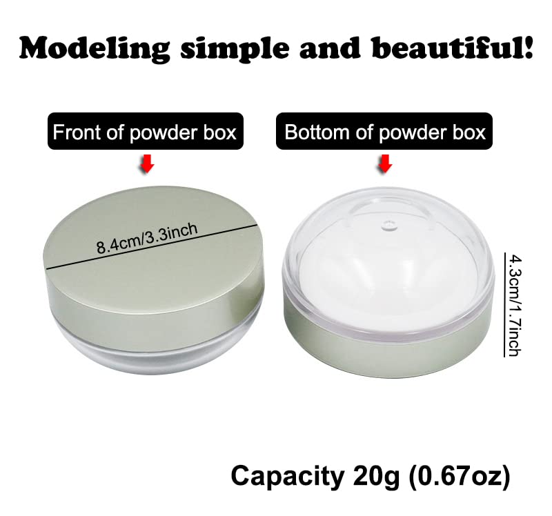 AKOAK open compact with puff ready for immediate powder application benefit