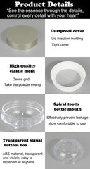 AKOAK elastic sifter close-up controlling powder flow for mess-free use