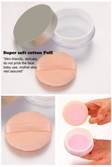 AKOAK powder puff texture close-up for soft, even makeup application