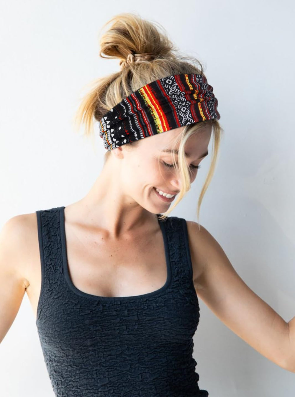 AKTVSHOW headband styled with casual outfit for trendy look
