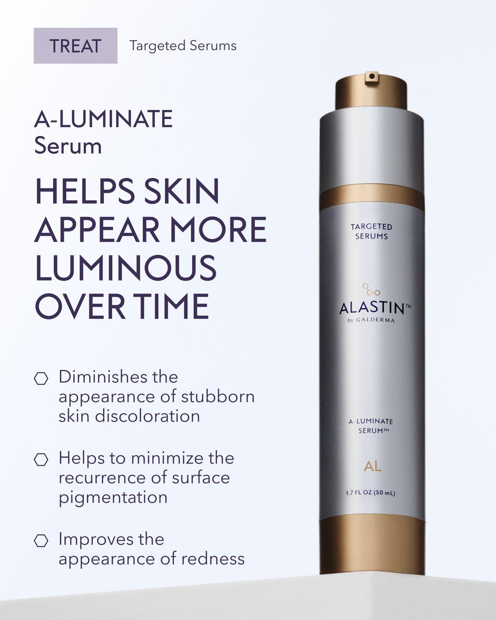 ALASTIN Skincare dropper close-up highlighting controlled application and hydration