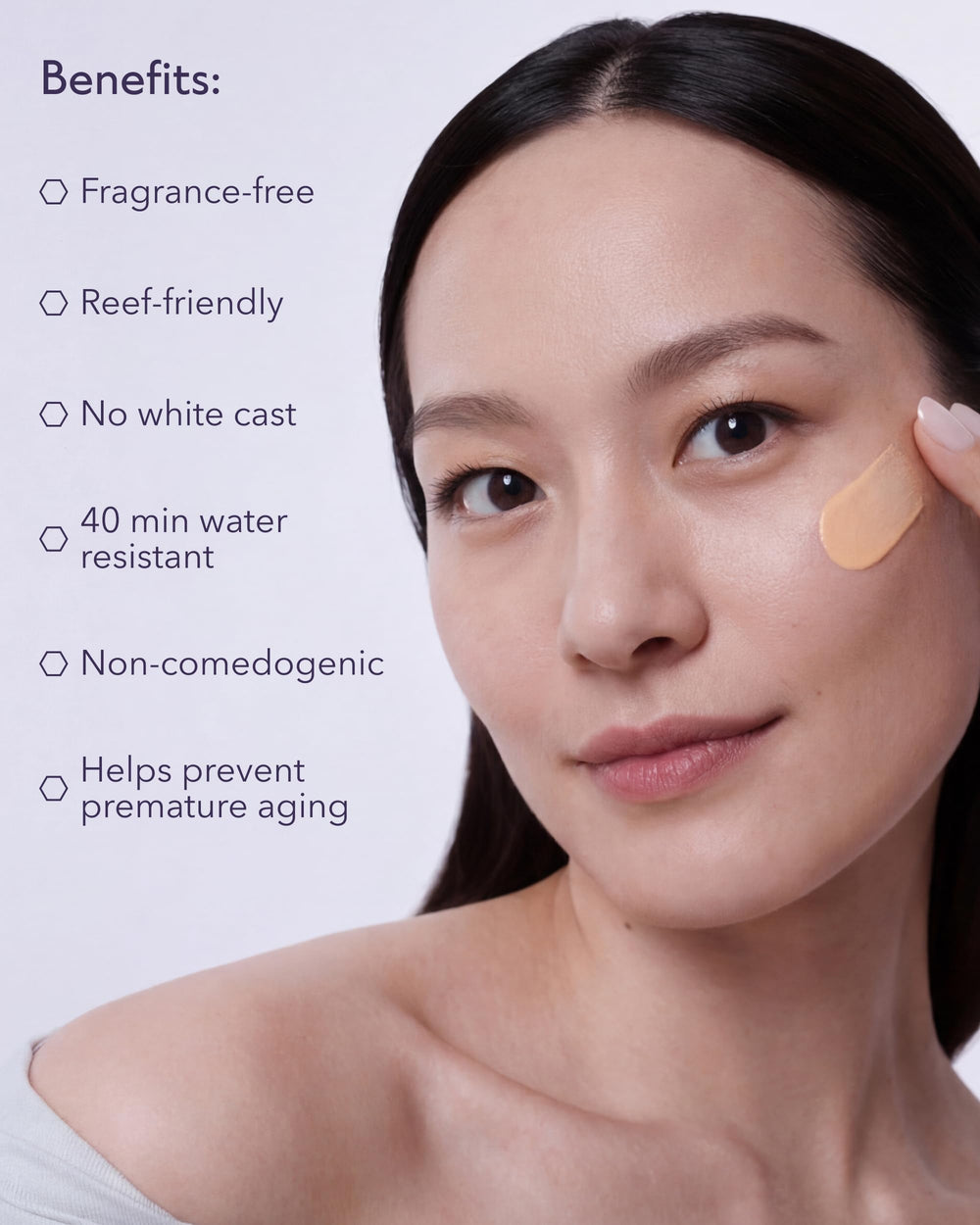 ALASTIN Skincare applied to face and neck for even tone and sun protection