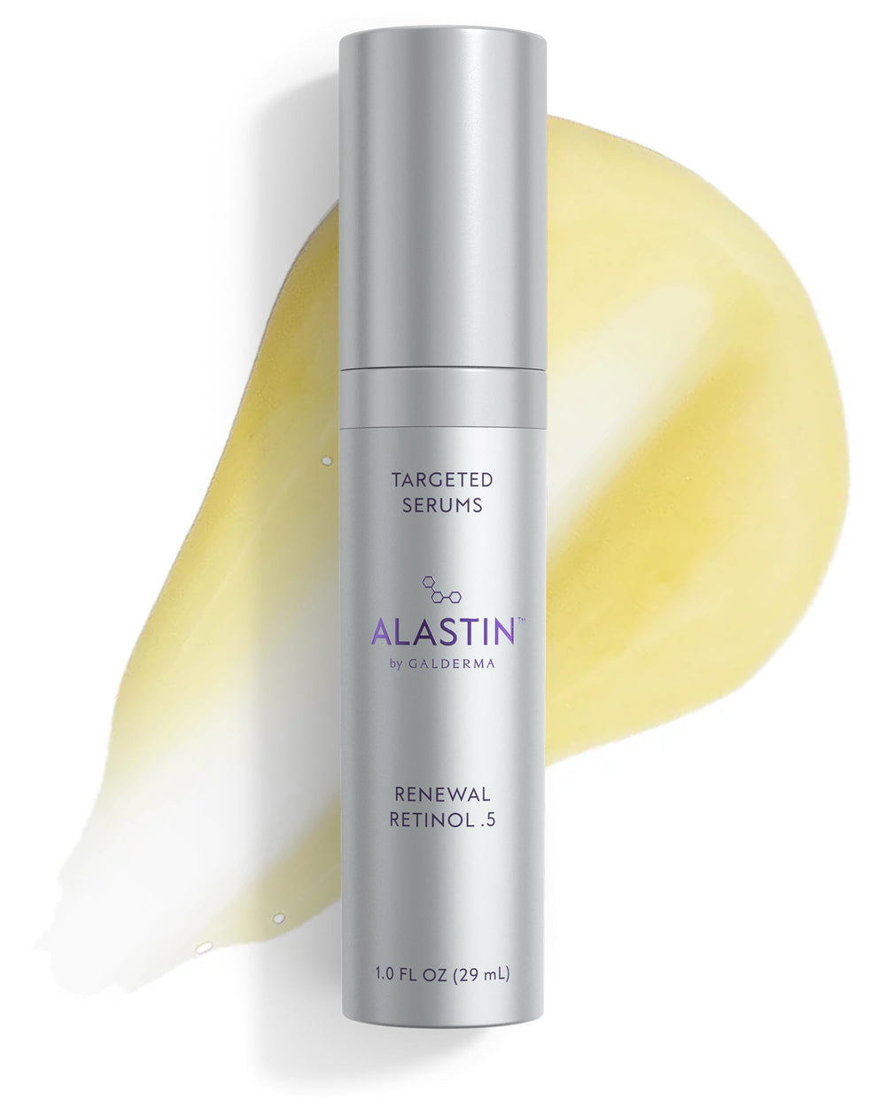 ALASTIN Skincare front bottle view showing sleek packaging and clear product benefit