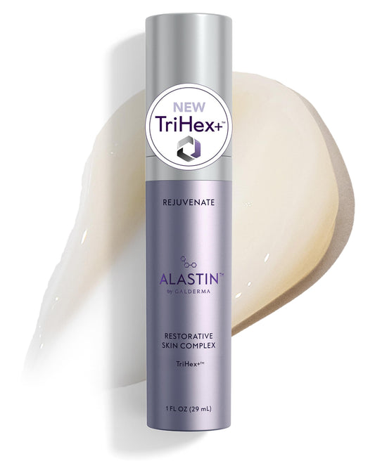 ALASTIN Skincare front bottle shot showing packaging and product benefit