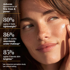 Alba Botanica closeup ingredient label highlighting niacinamide and squalane