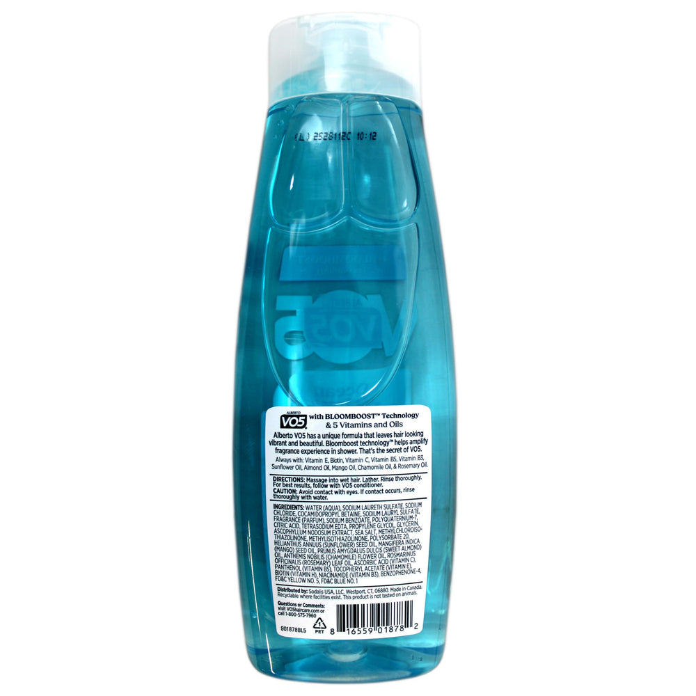 Alberto VO5 shampoo lather texture demonstrating gentle hydration