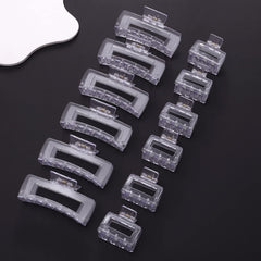 Alemaky clip securing fine hair half-up showing gentle grip without pulling