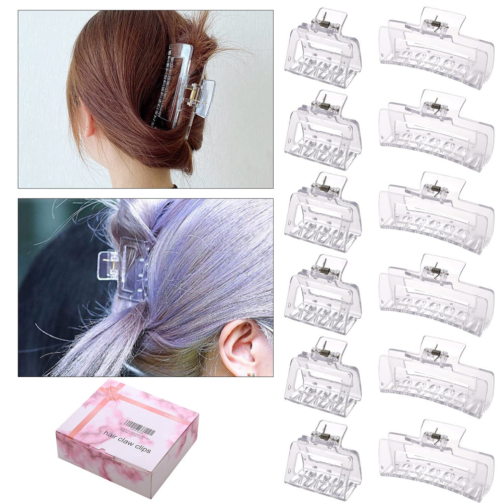 Alemaky size comparison image of large vs small clips showing styling options