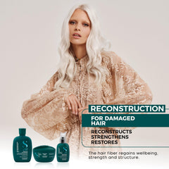 Alfaparf Milano shampoo lathered on wet hair for gentle cleansing