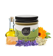 All Good Goop front tin showing label and compact size benefit