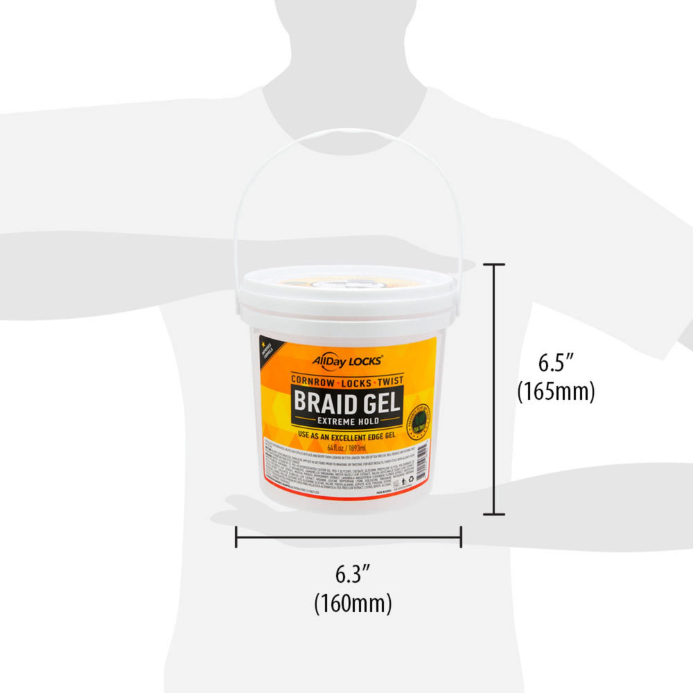 AllDay Locks gel application in hand demonstrating easy spread and control