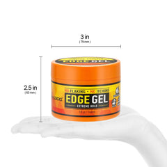 AllDay Locks gel applied with fingertips demonstrating precise edge control