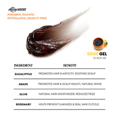 AllDay Locks used on sleek styled edges showing frizz-free, polished finish