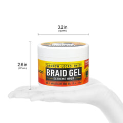 AllDay Locks gel in hand being applied demonstrating easy spreadability