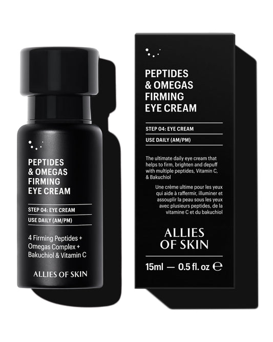 Allies of Skin front packaging showing product and benefit of firming