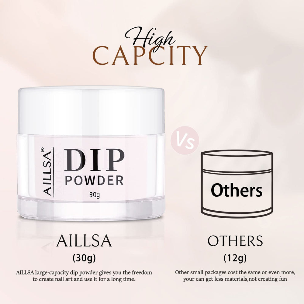 AILLSA finished glossy nails in soft pink showing long-lasting, salon-quality shine