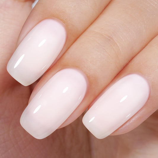 AILLSA bottle front view showing milky white gel for versatile manicures
