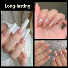Allstarry mixed into clear gel demonstrating custom polish creation benefit