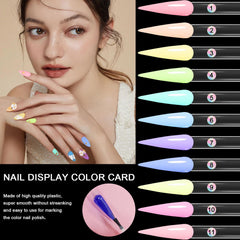 Allstarry numbered holographic stickers with metal rings, speeds up color finding benefit