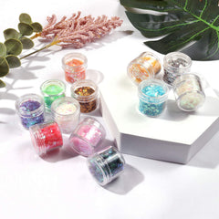 Allstarry open tins revealing twelve vivid colors for versatile creative use