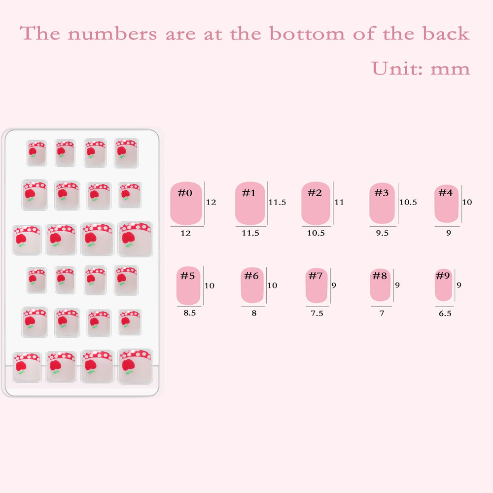 Allstarry size chart with numbered tips highlighting varied sizes for proper fit