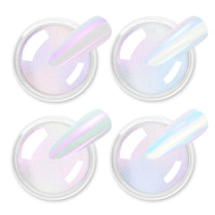 Allstarry front packaging showing four chameleon powder bottles and benefits
