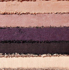 Almay open palette top view with numbered pans, easy application guidance benefit