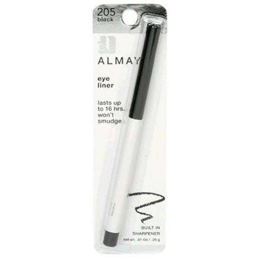 Almay eyeliner front packaging showing pack of two and longwear benefit