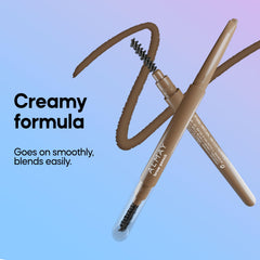 Almay spoolie brush grooming brows for a blended natural finish