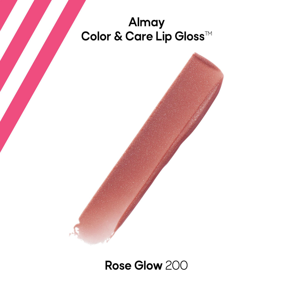 Almay wand applicator close-up delivering smooth non-sticky gloss