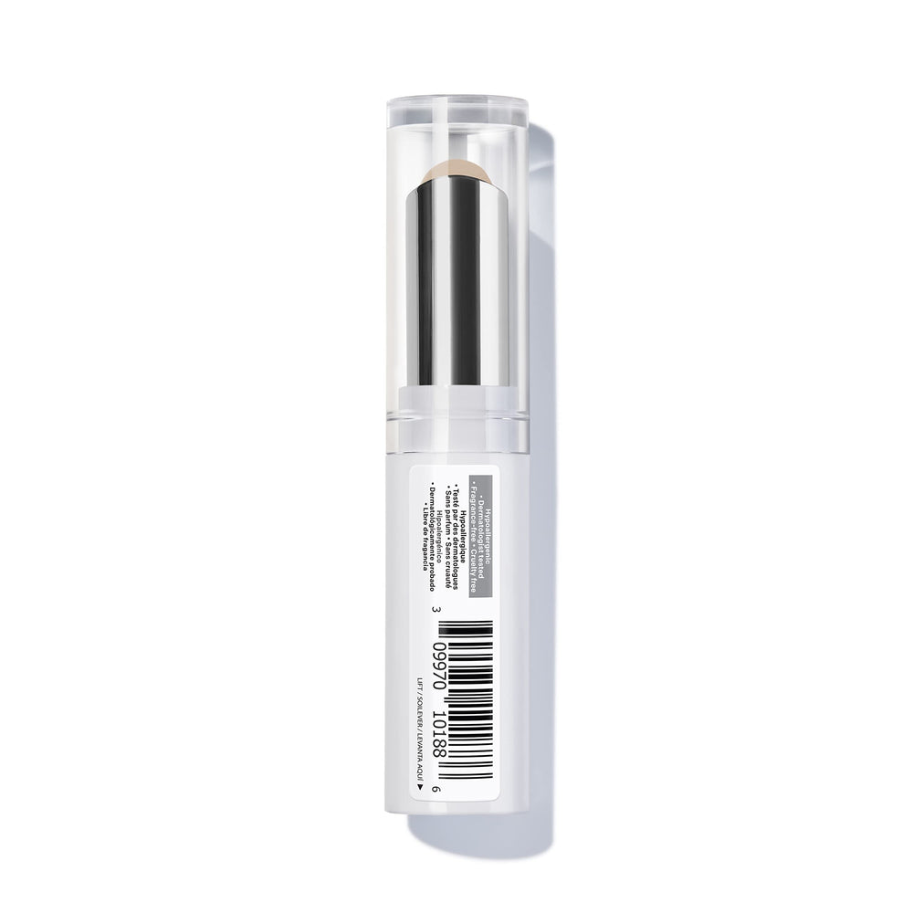 Almay concealer on bathroom counter next to mirror showing everyday routine benefit