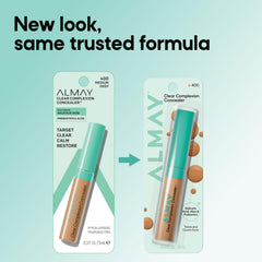 Almay Clear Complexion Concealer on vanity near mirror styled for everyday skincare routine benefit