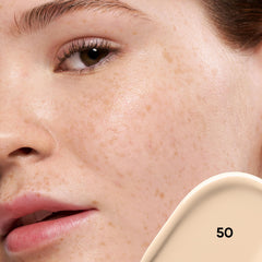Almay concealer shade 050 swatches on arm showing neutral undertone match