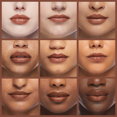 Almay Dulce De Leche on lips application demonstrating sheer color and hydration benefit