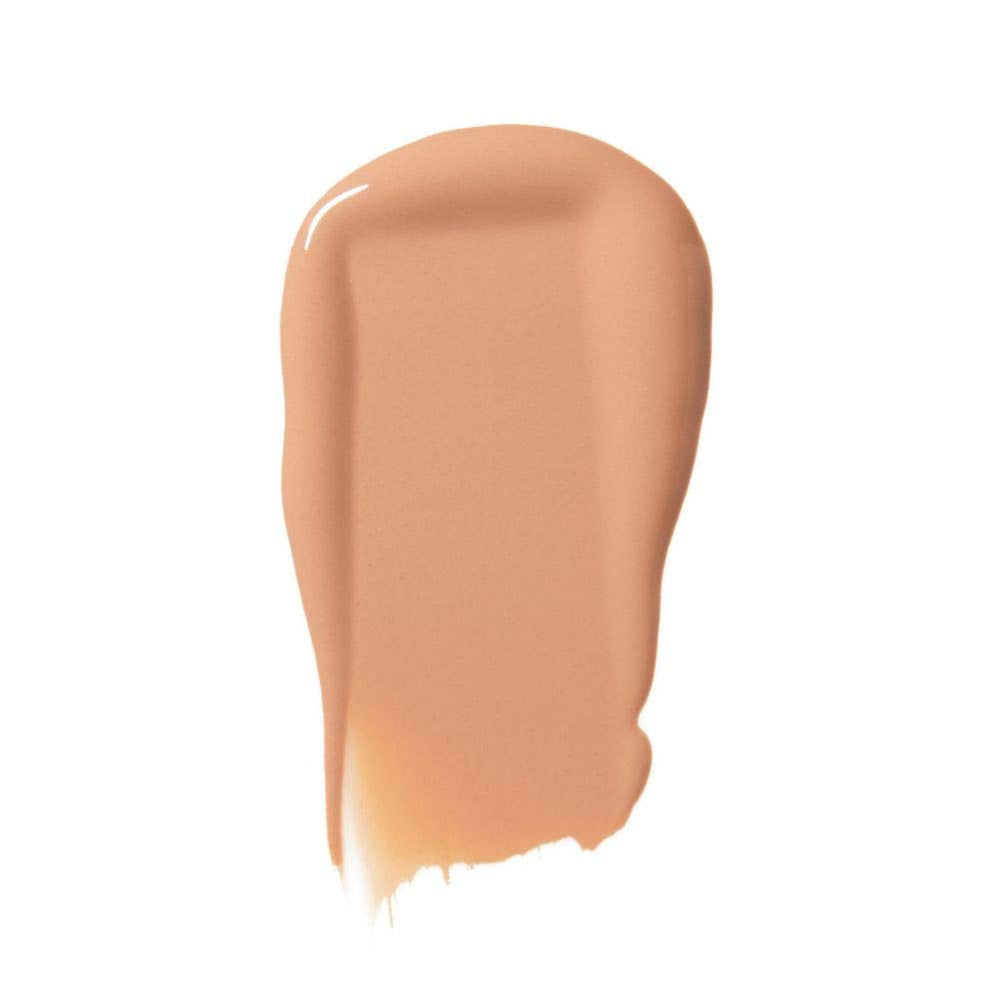 Almay foundation texture swirled on surface showing blendable, lightweight formula