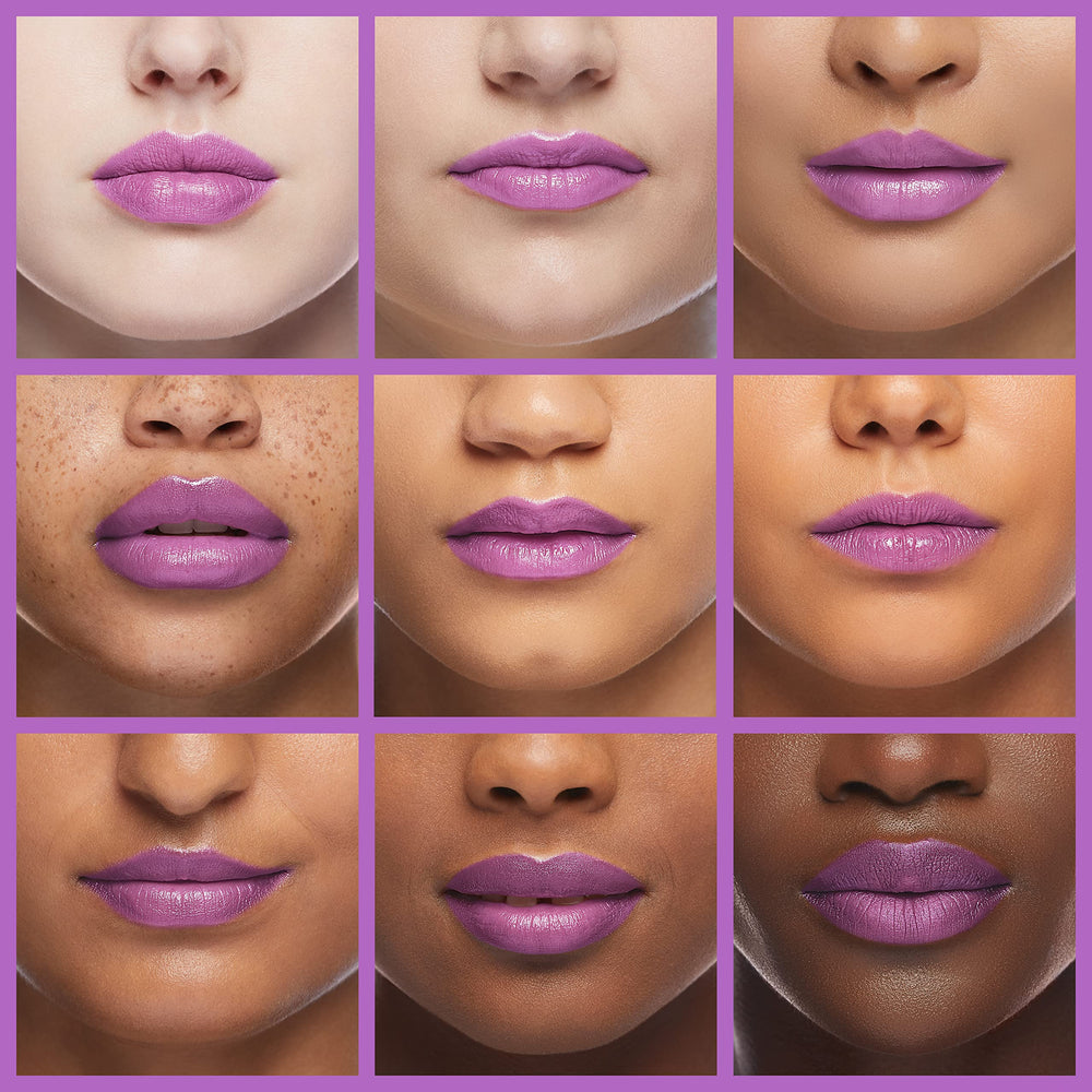 Almay Goddess Gloss on lips studio shot for luminous, glossy finish