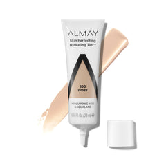 Almay front packaging showing tube and shade, lightweight coverage benefit