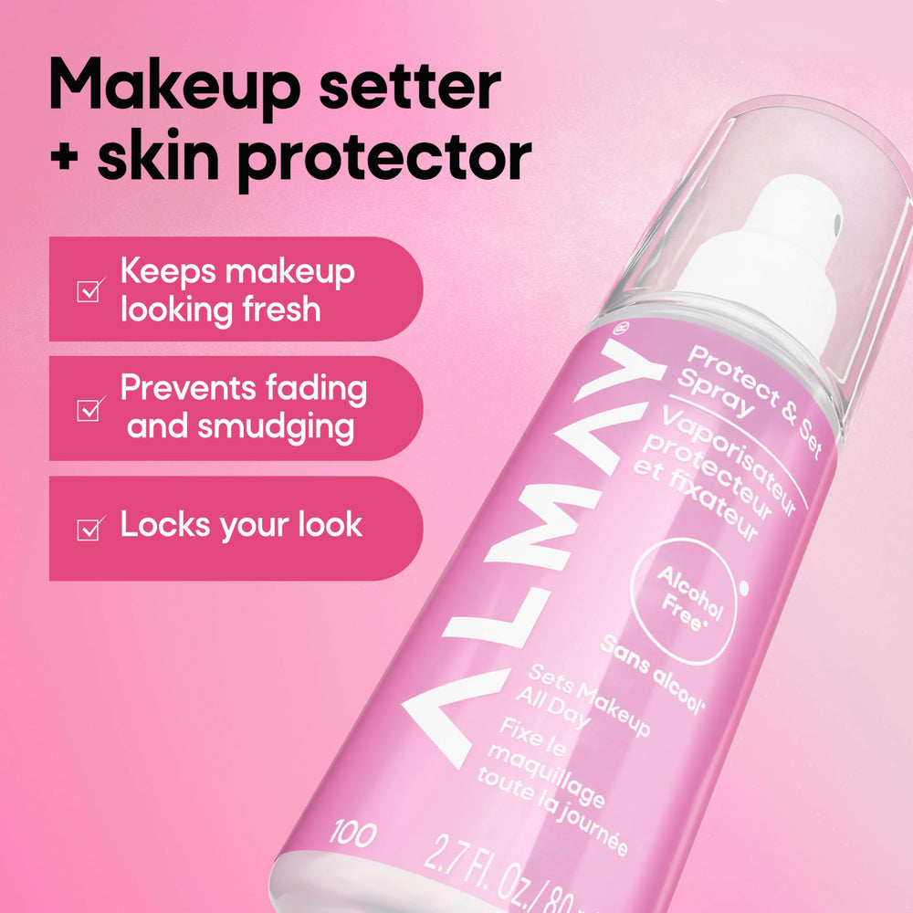 Almay label highlighting antioxidants and prebiotic glycerin benefits